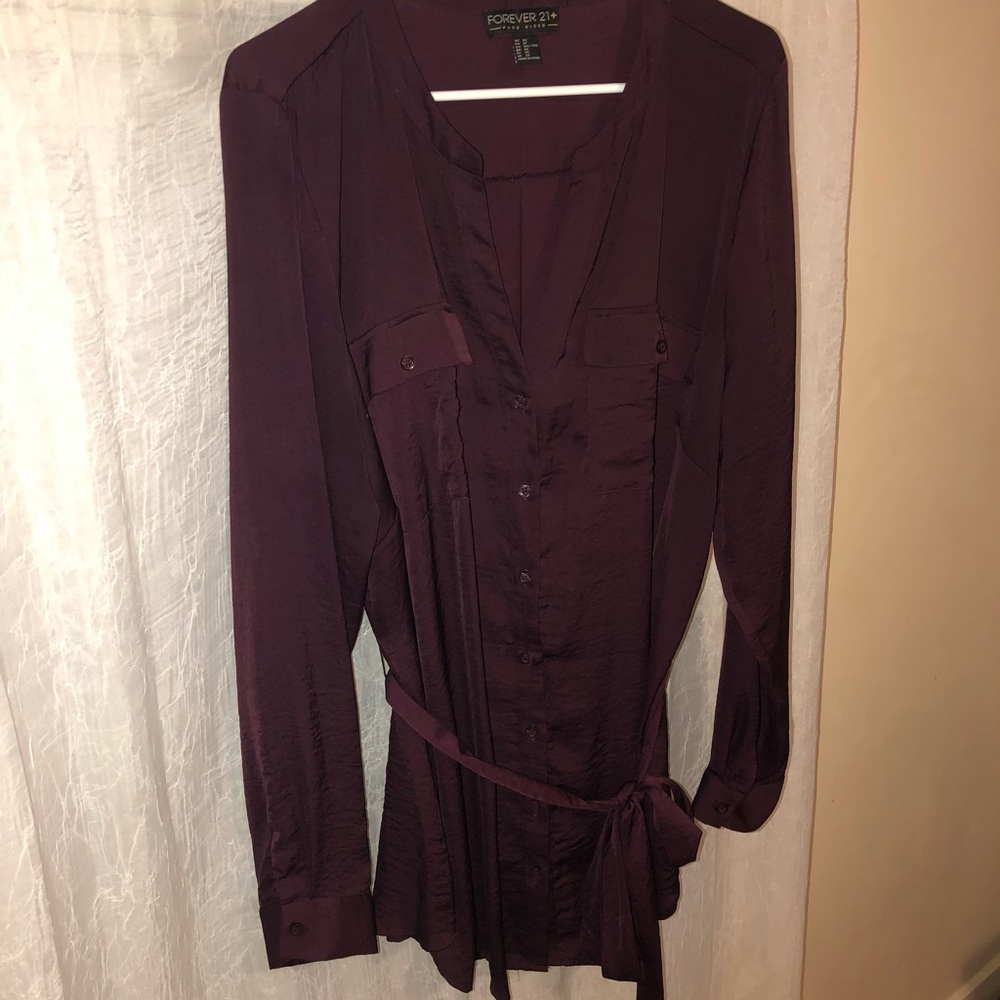 Burgundy blouse